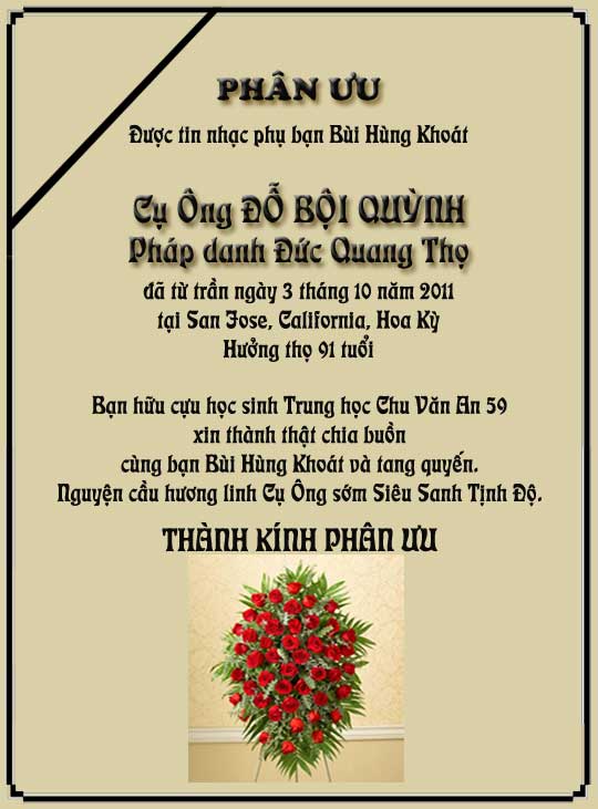 Phan ưu - Buøi Huøng Khoaùt